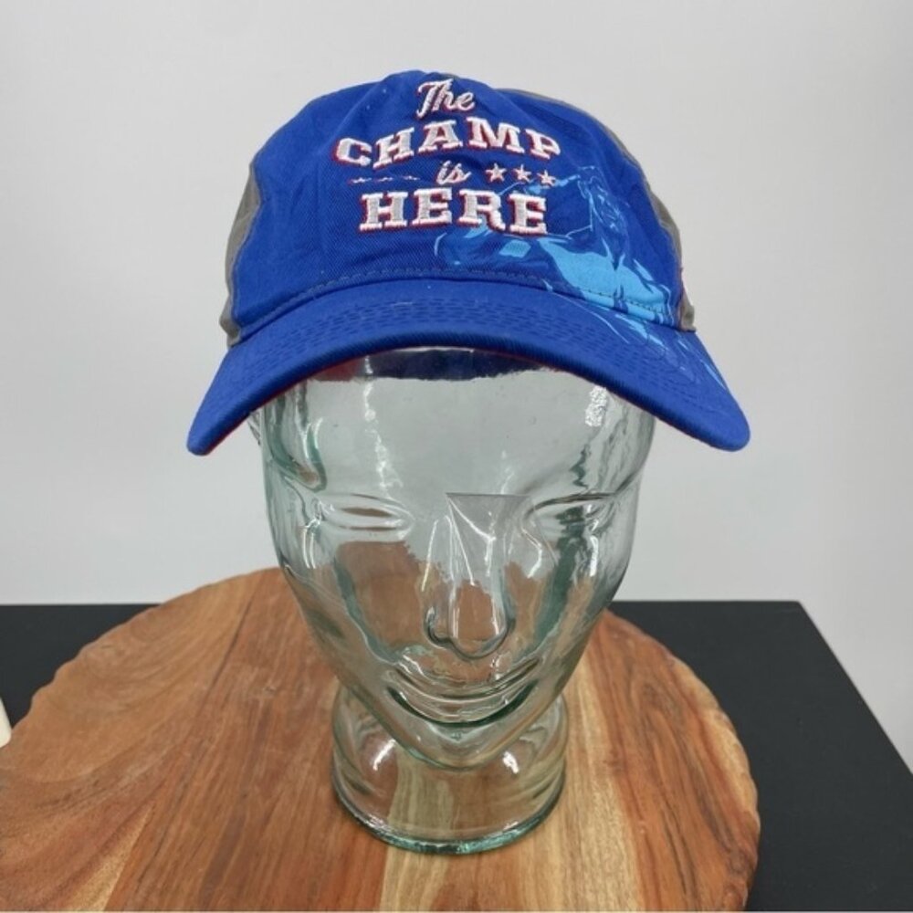 JOHN CENA THE CHAMP IS HERE WWE CAP HAT STRAP BACK YOUTH blue